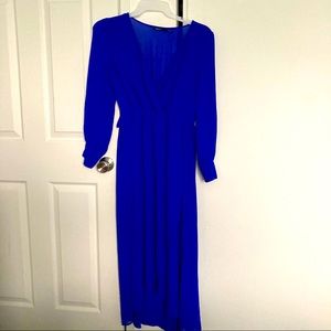 Royal blue dress, only used one time.